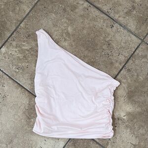 PacSun Light Pink One-Shoulder Top